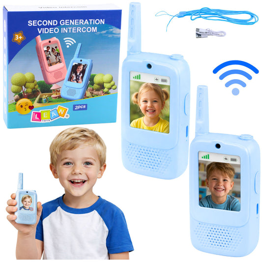 Rācijas ar videosarunu ierakstīšanu - zilā krāsā